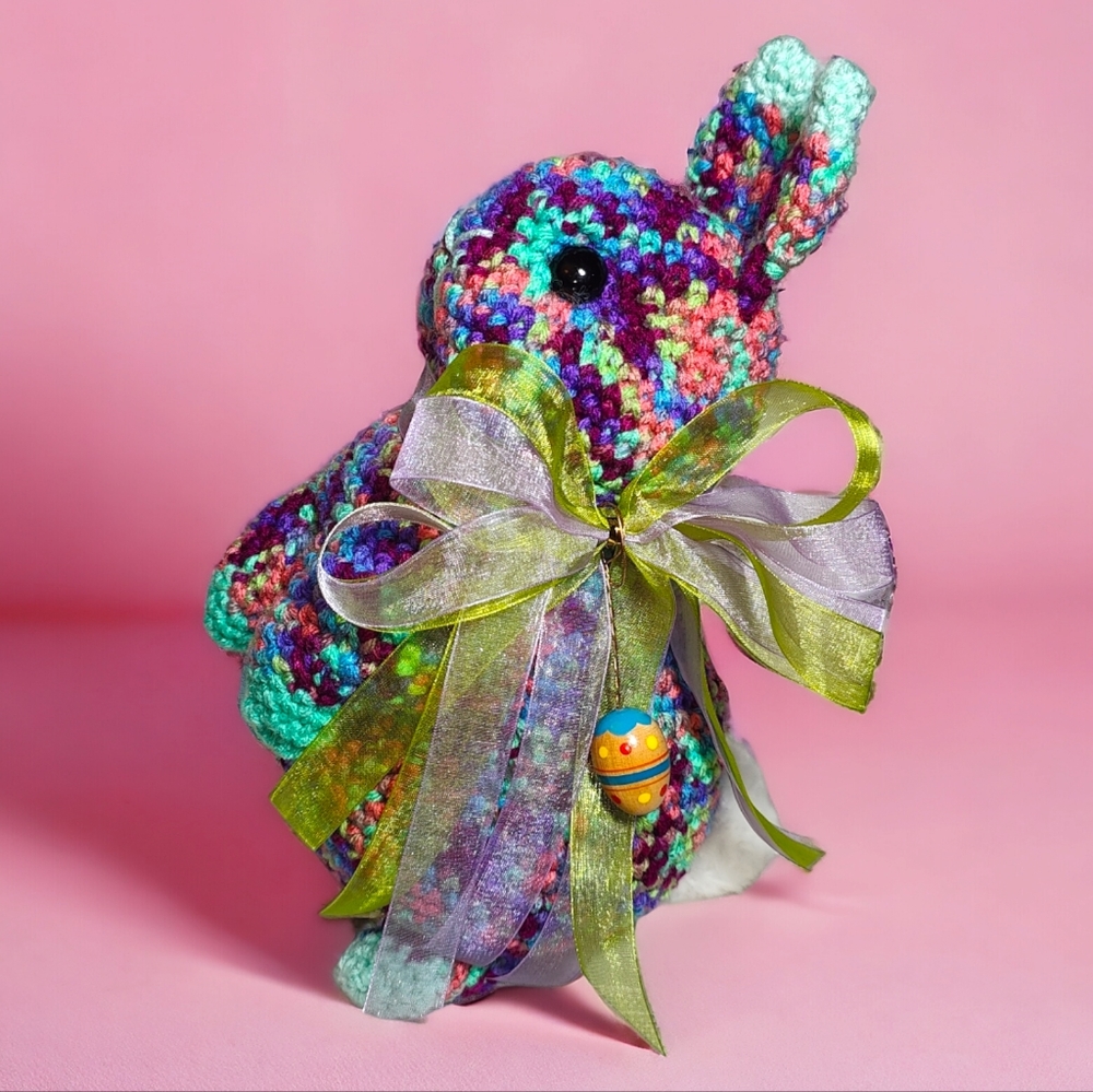 Hand Crochet Easter Bunny Rabbit Animal Toy
